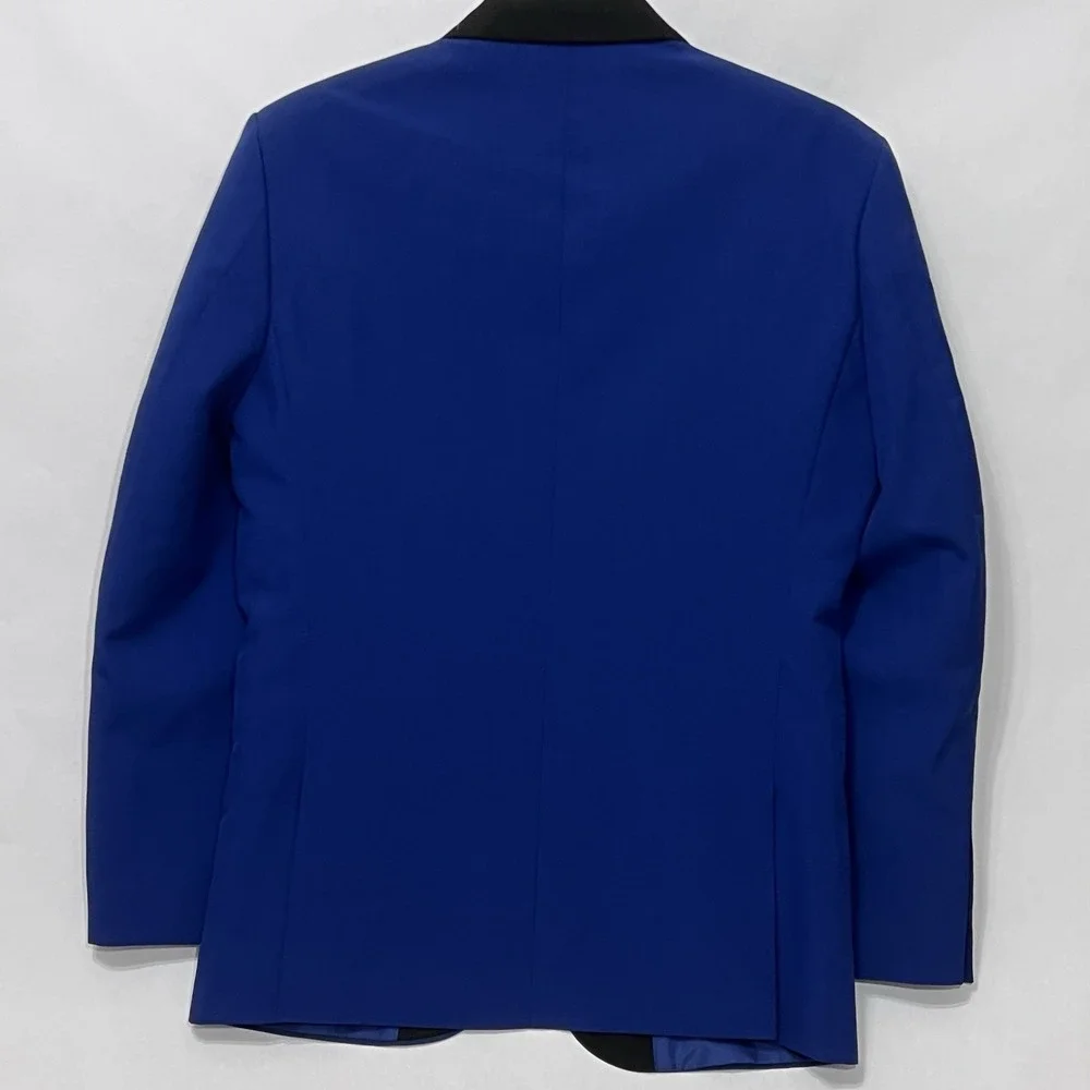 Braveman Blazer Jacket Double Vent Sport Coat Blue Black Men Size 38R Pre-Owned